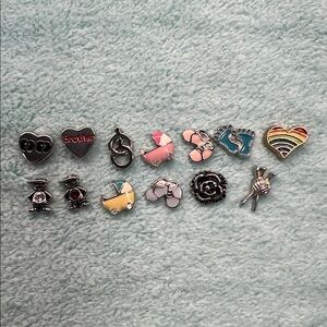 Floating Locket Charms : Family theme